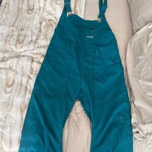 Burton Teal Snow Bib with Living Lining
